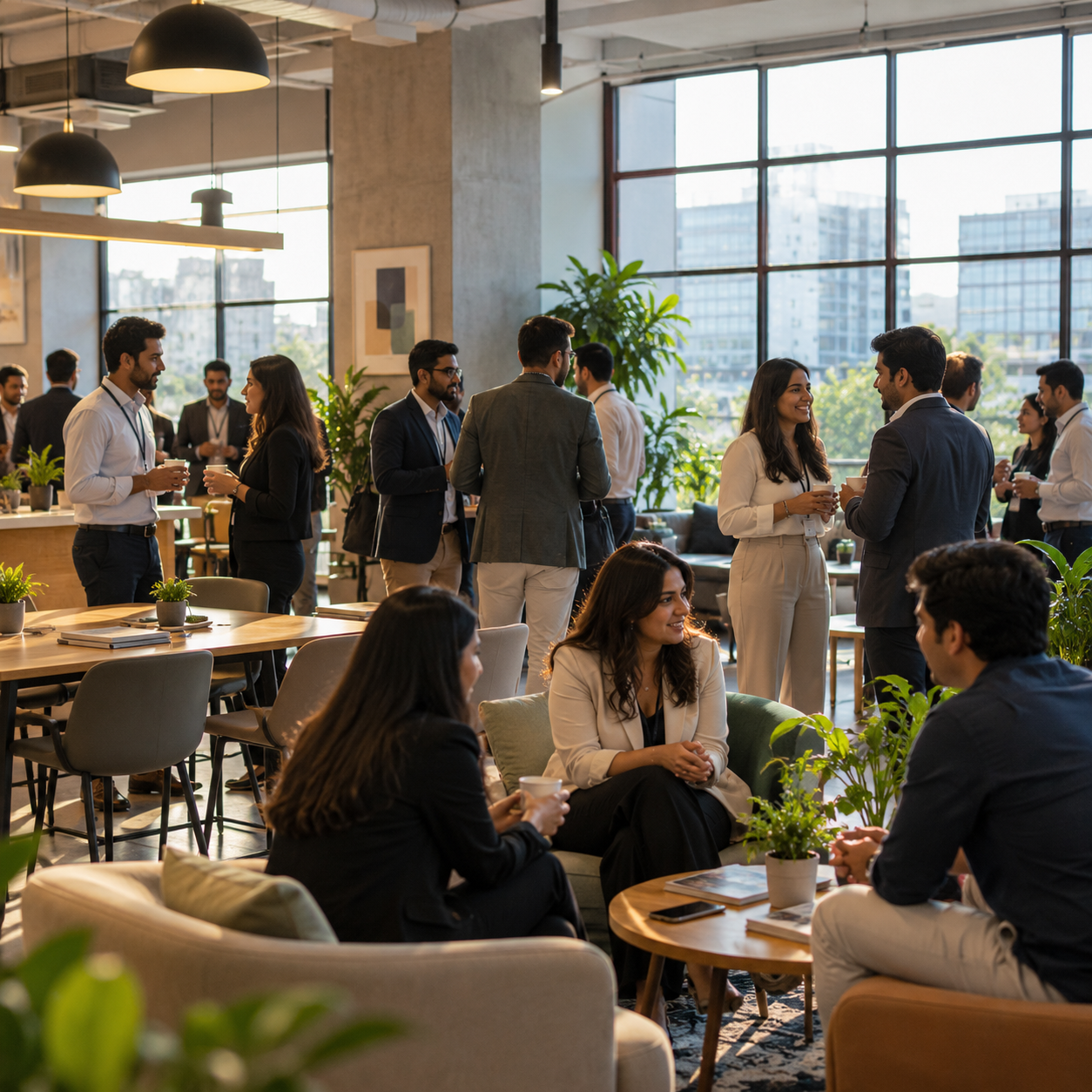 Members-only lounge at a Bootstart workspace